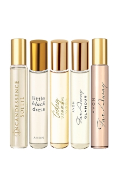 AVON 5-teiliges Taschenspray-Set mit Geschenktasche